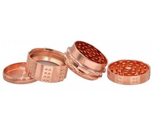 Grinder Τρίφτης Rose Gold 51mm - 4 Parts - Τιμή: 16,50€
