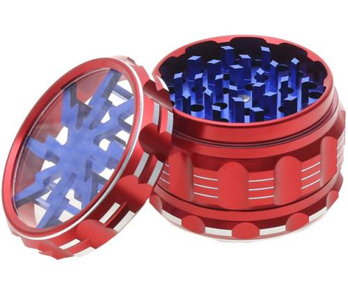 Grinder Τρίφτης «Lightning» 55mm - 4parts Διάφορα Χρώματα - Τιμή: 15,50€