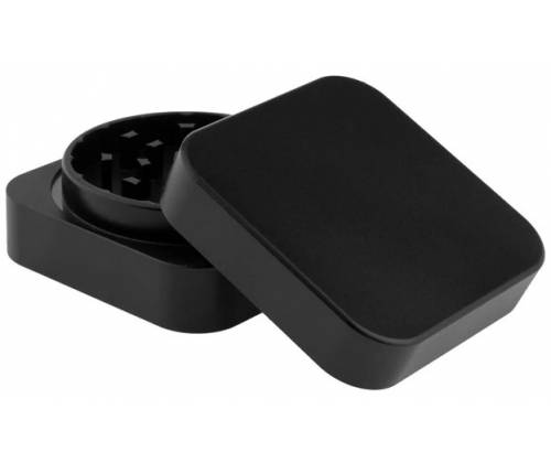 Grinder Τρίφτης Αλουμινίου Square Black 55mm - 2 parts - Τιμή: 14,90€