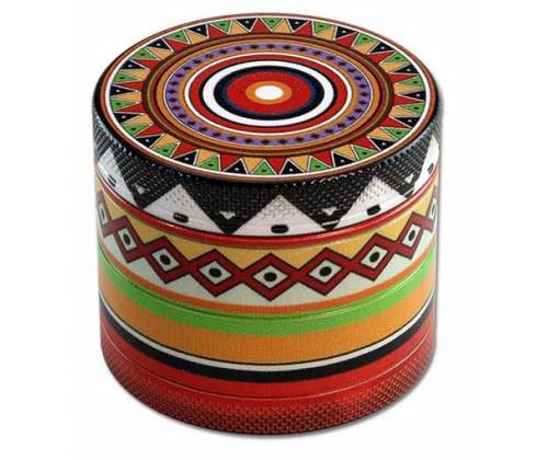 Black Leaf Grinder Aluminum «Totem» 54mm - 4 Parts -  Price: 18,50€