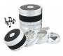 Grinder Silver - Black Aluminum With Bluetooth Speaker 62mm - 4 Parts -  Price: 39,90€