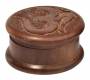 Grinder Dark Wooden Brown Carved 50mm - 2 Parts -  Price: 3,90€