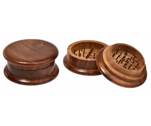 Grinder Τρίφτης Ξύλινος Σκούρο Καφέ Απλός 60mm - 2 Parts - Τιμή: 4,20€