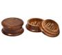 Grinder Τρίφτης Ξύλινος Σκούρο Καφέ Απλός 60mm - 2 Parts - Τιμή: 4,20€