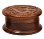 Grinder Τρίφτης Ξύλινος Σκούρο Καφέ Σκαλιστό 60mm - 2 Parts - Τιμή: 4,20€