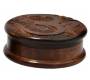 Grinder Τρίφτης Ξύλινος Σκούρο Καφέ Σκαλιστό 75mm - 2 Parts - Τιμή: 4,50€