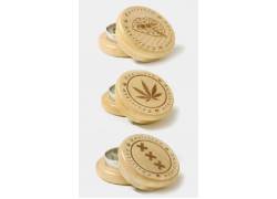 Grinder Τρίφτης  Ξύλινο Amsterdam 50mm - 2 Parts