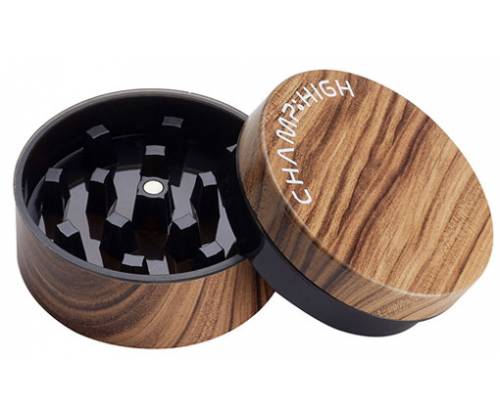 Champ Grinder Τρίφτης Πλαστικός «Wood» 55mm - 2 Parts - Τιμή: 4,70€