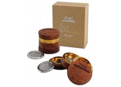 Black Leaf Grinder Τρίφτης «THC» Ξυλινο - Μεταλλικό 60mm-4 Parts