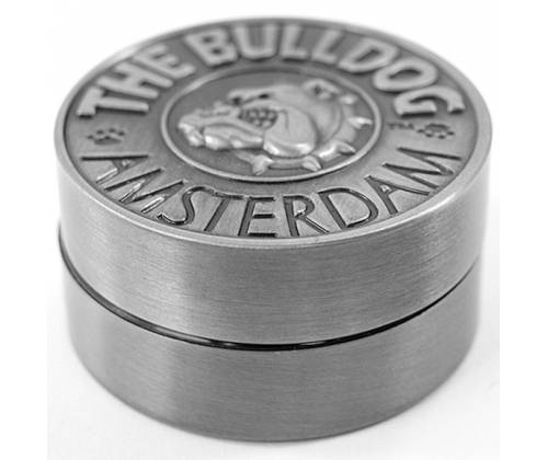 The Bulldog Amsterdam Grinder Μεταλλικό Ασημί 40mm - 2 Parts - Τιμή: 10,00€