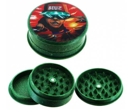 Grinder Τρίφτης Πλαστικός Beuz «DJ Beuz» 50mm - 3 Parts - Τιμή: 4,65€