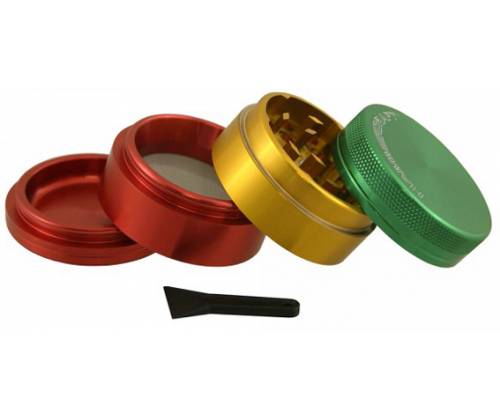 Hammercraft Grinder Rasta 63mm Aluminum - 4 Parts -  Price: 16,90€