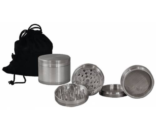 Hammercraft CNC Grinder Aluminum With Bag 63mm Silver - 4 Parts -  Price: 17,50€