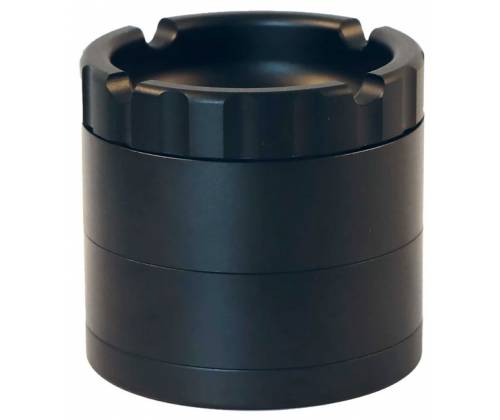 Hammercraft Grinder Τρίφτης Αλουμινίου With Ashtray 55mm Μαύρο - 4 Parts - Τιμή: 19,90€