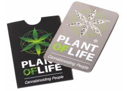 V-syndicate Credit Card Grinder Plant Of Life Design Silver