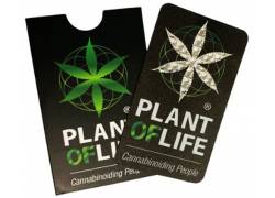 V-syndicate Credit Card Grinder Plant Of Life Design Black
