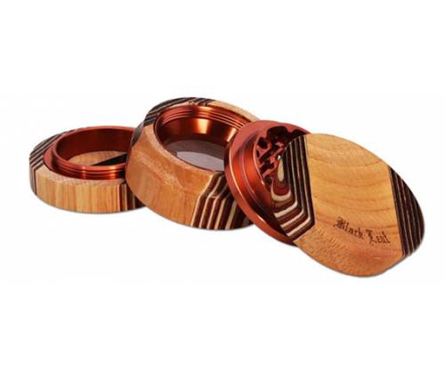 Black Leaf Grinder Τρίφτης  Ξύλινο 60mm - 4 Parts - Τιμή: 34,50€