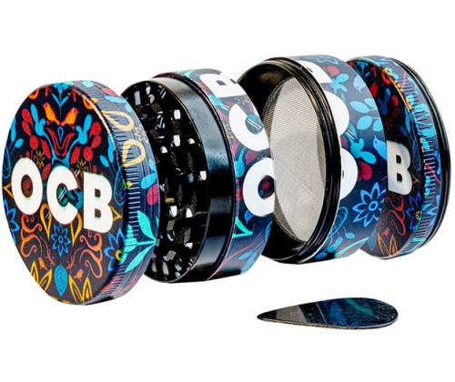 OCB Grinder «Bunt» 43mm - 4 Parts Various Designs. - Price: 16,50€