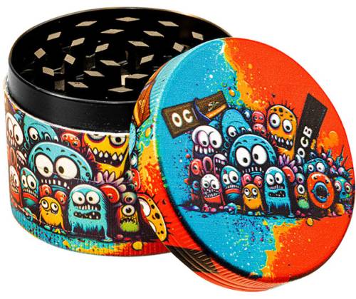 OCB Grinder «Bunt» 43mm - 4 Parts Various Designs. - Price: 16,50€