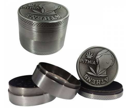 Grinder Pythia Metal Grater 50mm «Athens» - 4 parts -  Price: 10,50€