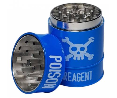 Grinder Metallic Toxic Poison 45mm - Blue 3 Parts -  Price: 5,90€