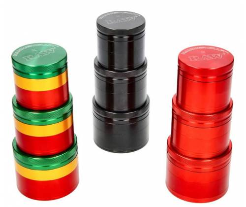 Hammercraft X RAW Grinder Τρίφτης Αλουμινίου Medium 56mm - 4 Parts Black - Τιμή: 20,00€