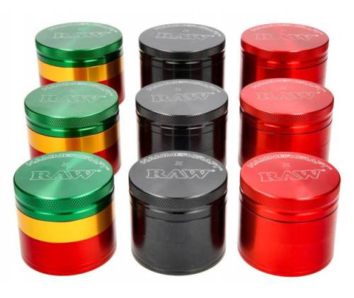 Hammercraft X RAW Grinder Τρίφτης Αλουμινίου Medium 56mm - 4 Parts Black - Τιμή: 20,00€