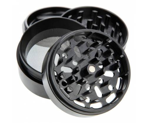 Hammercraft X RAW Grinder Τρίφτης Αλουμινίου Medium 56mm - 4 Parts Black - Τιμή: 20,00€
