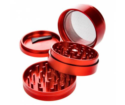 Hammercraft X RAW Grinder Τρίφτης Αλουμινίου Medium 56mm - 4 Parts Red - Τιμή: 20,00€
