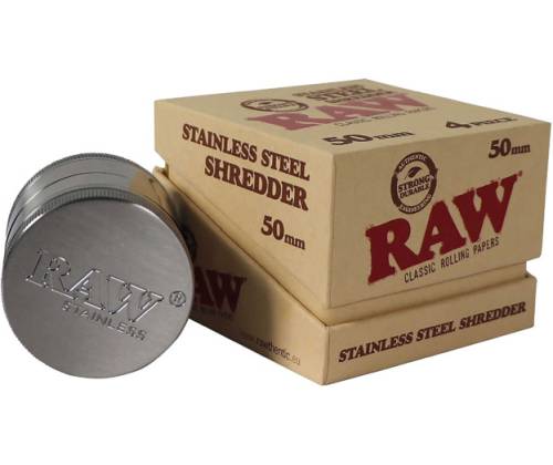 RAW Stainless Steel Grinder Stainless Steel 50mm - 4 Part - Price: 59,50€