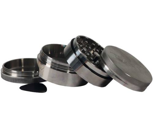 RAW Stainless Steel Grinder Stainless Steel 60mm - 4 Part - Price: 75,00€