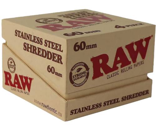 RAW Stainless Steel Grinder Stainless Steel 60mm - 4 Part - Price: 75,00€