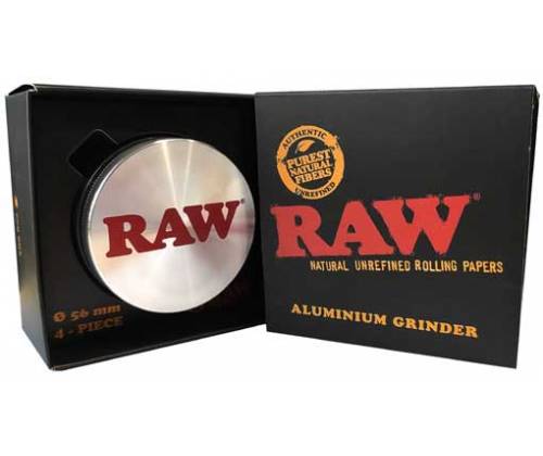 RAW Grinder Τρίφτης Αλουμινίου 56mm - 4 Parts - Τιμή: 19,20€