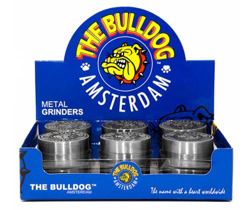 The Bulldog Amsterdam Grinder Μεταλλικό Ασημί 40mm - 2 Parts - Τιμή: 10,00€