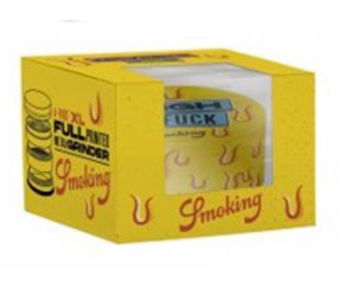 Smoking Grinder Τρίφτης Μεταλλικός High AsF@ck Yellow 63mm - 4 Parts - Τιμή: 14,50€