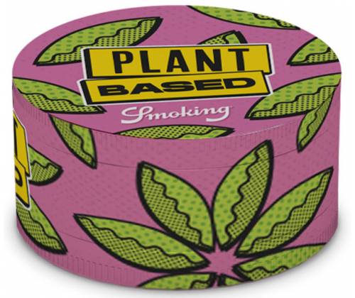 Smoking Grinder Metallic Plant Based Pink 63mm - 4 Parts -  Price: 14,50€