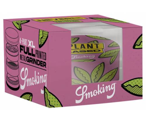 Smoking Grinder Metallic Plant Based Pink 63mm - 4 Parts -  Price: 14,50€