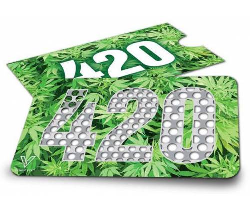 V-syndicate Credit Card Grinder Σχέδιο 420 Leaves - Τιμή: 5,60€