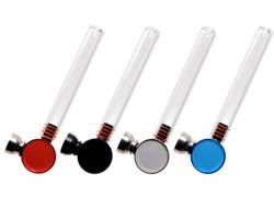 Atomic Pipe Glass with Tobacco Grinder