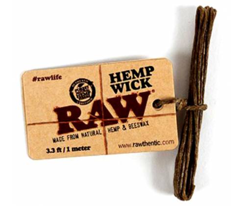 RAW Hemp Wick - 1 Meter -  Price: 0,60€