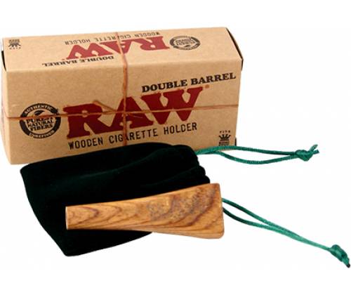 RAW Double Barrel - Ξύλινη Πίπα για 2 Τσιγάρα - Τιμή: 9,20€