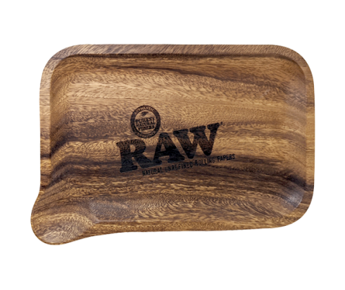 Raw Pour Rolling Tray Ξύλινος Δίσκος με Στόμιο Εκροής (17.6x27.5cm) - Τιμή: 25,90€
