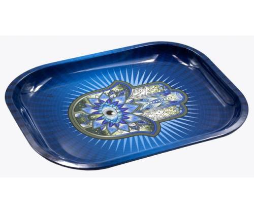 V-Syndicate Rolling Tray Δίσκος Hamsa Hand Blue - Mini (18x14cm) - Τιμή: 6,50€