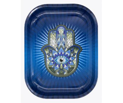 V-Syndicate Rolling Tray Δίσκος Hamsa Hand Blue - Mini (18x14cm) - Τιμή: 6,50€