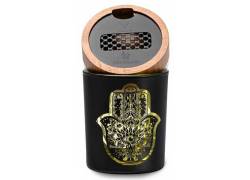 V-Syndicate SmartStash - Δοχείο Αποθήκευσης με Grinder και Θήκη (Small) 60mm - Hamsa Yellow