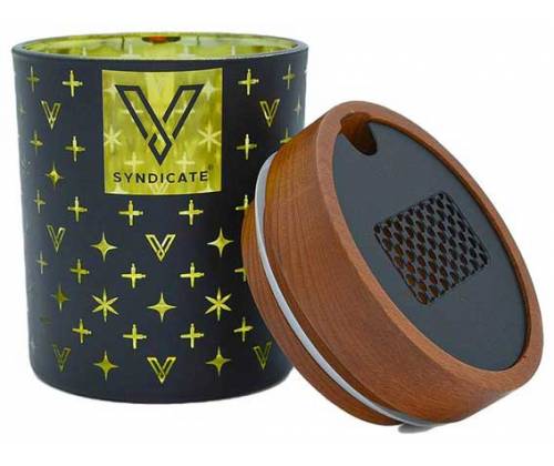 V-Syndicate SmartStash - Δοχείο Αποθήκευσης με Grinder και Θήκη (Medium) 70mm - High End Yellow - Τιμή: 29,90€