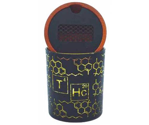 V-Syndicate SmartStash - Δοχείο Αποθήκευσης με Grinder και Θήκη (Small) 60mm - THC Yellow - Τιμή: 26,90€