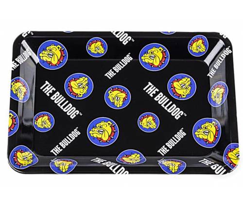 The Bulldog Rolling Tray Δίσκος Pattern Μαύρος Mini (12x18cm) - Τιμή: 3,90€