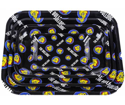 The Bulldog Rolling Tray Δίσκος Pattern Μαύρος Small (17x27cm) - Τιμή: 4,50€