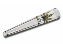 Κώνος Γυάλινος Glass Chillum Διάφανος - 150mm